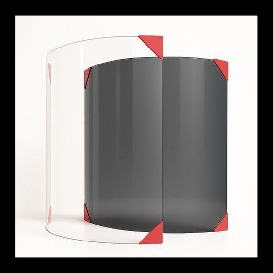 Vitre Hark WEGA - Verre Courbe pour poêle à bois