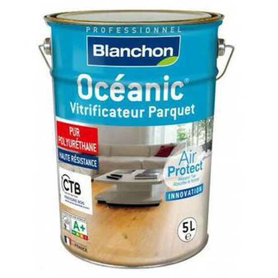 Vitrificateur parquet Blanchon Océanic Air Protect brillant 5L