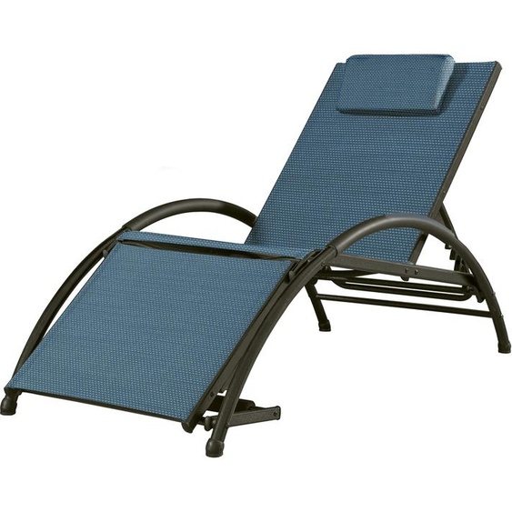 Vivere Dockside Sun Lounger Cape Cod - bleu Meubles de jardin