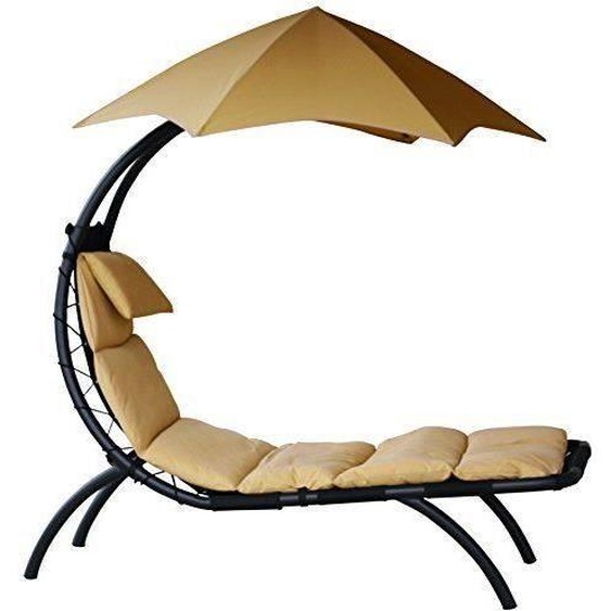 Vivere DRMLG-SD Original Dream Lounger Chaise Longue Acier Dune de Sable 177 x 76 x 117 cm…