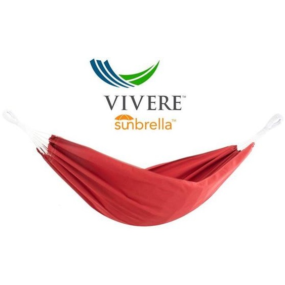 VIVERE HAMAC BRÉSILIEN SUNBRELLA - DOUBLE - CRAMOISI