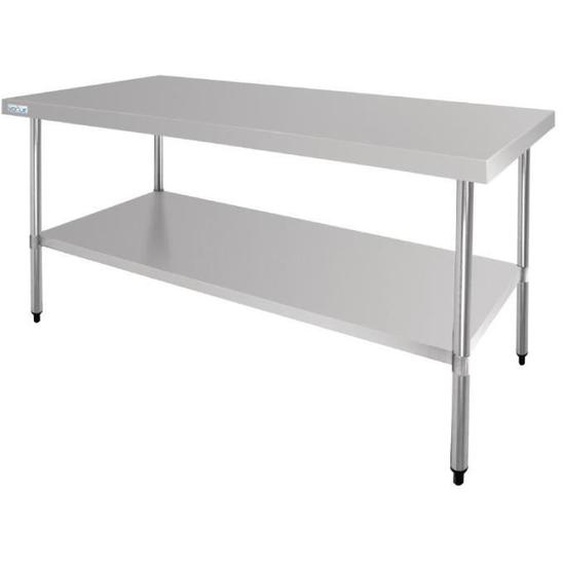 Vogue Centre en acier inoxydable Table 1800mm