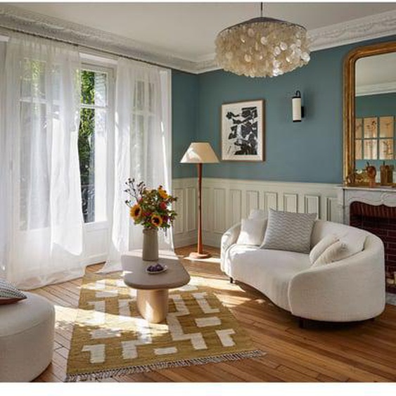 MADURA - Voilage Shadow  en 100% lin vaporeux Blanc
