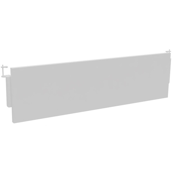 Voile de fond Burocolor Blanc pour bureau L.160 cm pieds Aluminium