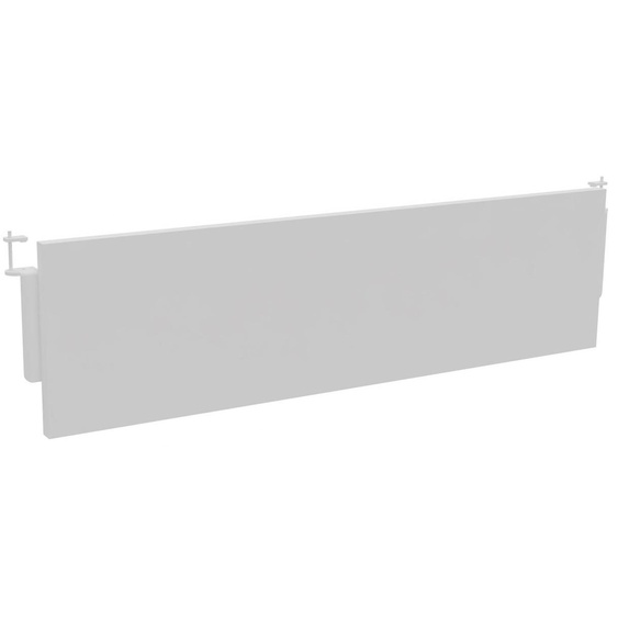 Voile de fond Burocolor Blanc pour bureau L.160 cm pieds Aluminium