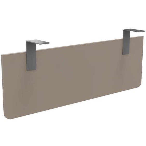 Voile de fond E-Link / Biospace pour bureau L.120 cm - Argile - Fixations Aluminium