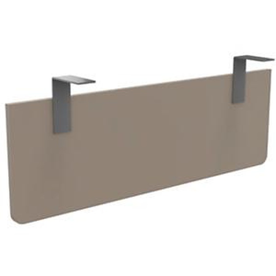 Voile de fond E-Link / Biospace pour bureau L.120 cm - Argile - Fixations Aluminium