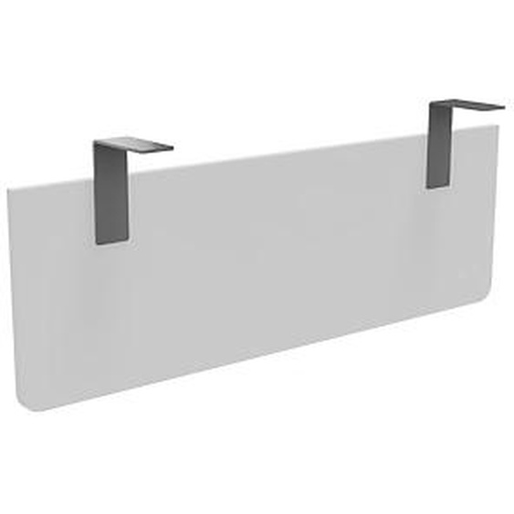 Voile de fond E-Link / Biospace pour bureau L.120 cm - Blanc - Fixations Aluminium