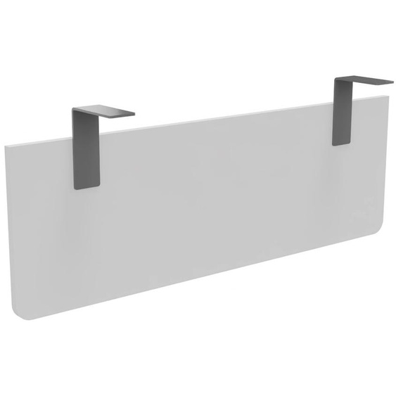 Voile de fond E-Link / Biospace pour bureau L.120 cm - Blanc - Fixations Aluminium