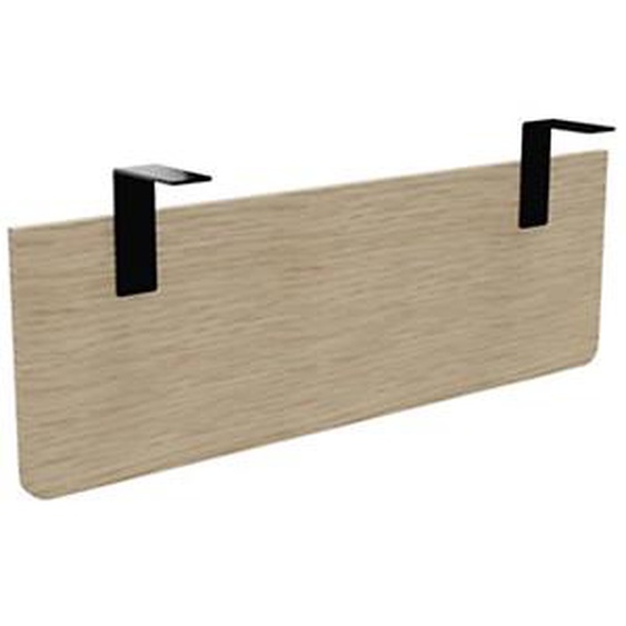 Voile de fond E-Link / Biospace pour bureau L.120 cm - Chêne - Fixations Noires
