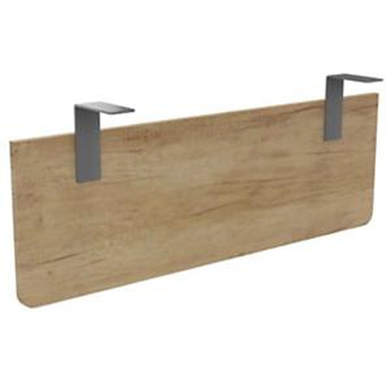 Voile de fond E-Link / Biospace pour bureau L.120 cm - Chêne Nebraska - Fixations Aluminium
