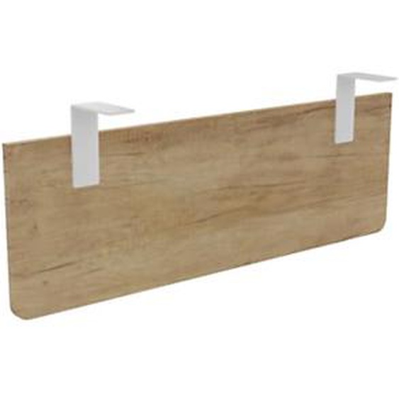 Voile de fond E-Link / Biospace pour bureau L.120 cm - Chêne Nebraska - Fixations Blanches