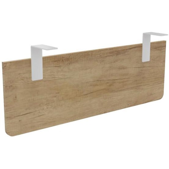 Voile de fond E-Link / Biospace pour bureau L.120 cm - Chêne Nebraska - Fixations Blanches