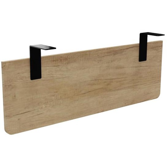 Voile de fond E-Link / Biospace pour bureau L.120 cm - Chêne Nebraska - Fixations Noires