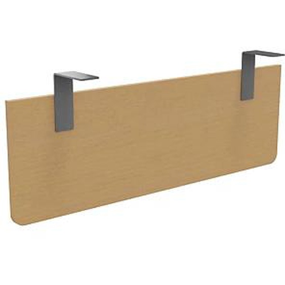 Voile de fond E-Link / Biospace pour bureau L.120 cm - Hêtre - Fixations Aluminium