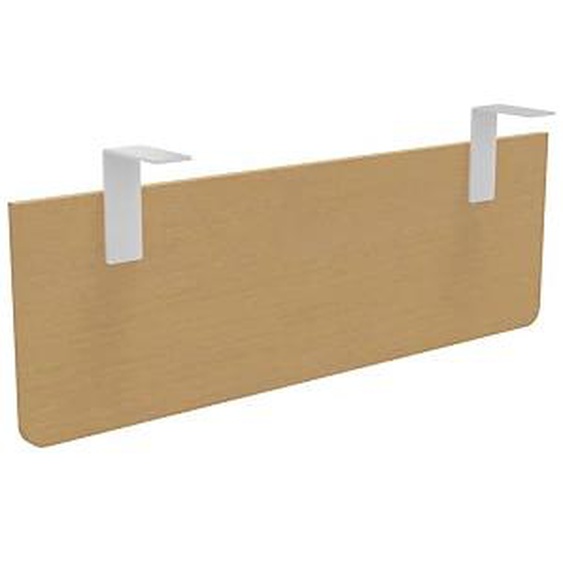 Voile de fond E-Link / Biospace pour bureau L.120 cm - Hêtre - Fixations Blanches