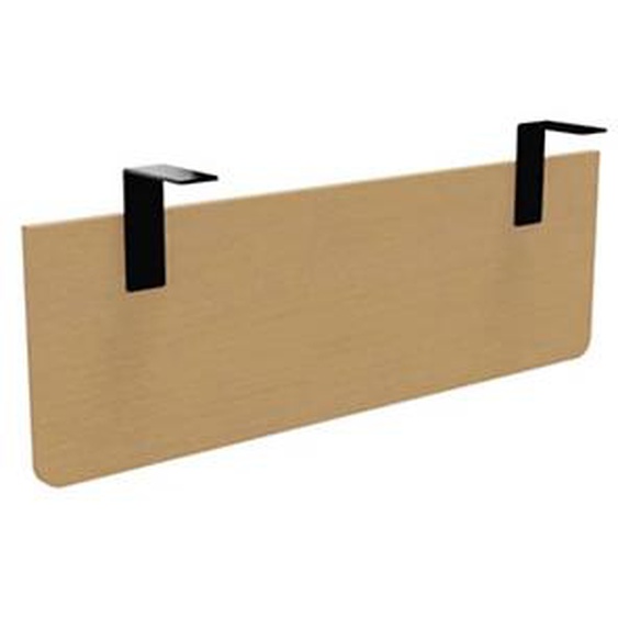 Voile de fond E-Link / Biospace pour bureau L.120 cm - Hêtre - Fixations Noires