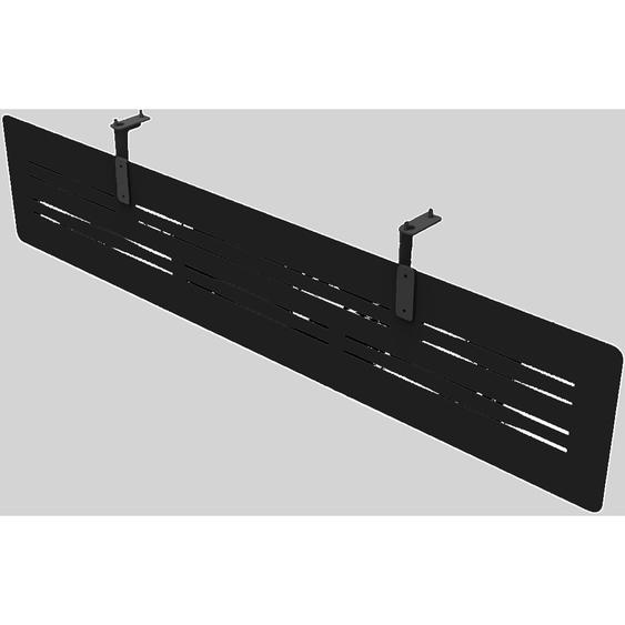 Voile de fond Eminence pour bureau simple L. 120 x H. 30 cm - Noir