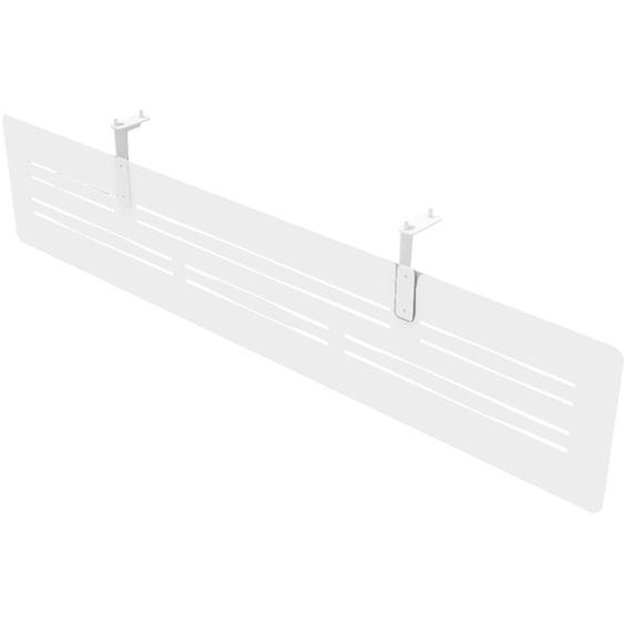 Voile de fond Eminence pour bureau simple L. 160 x H. 30 cm - Blanc