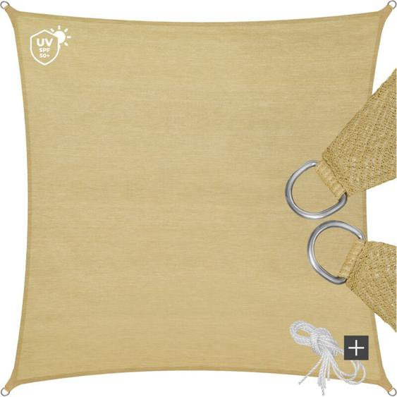 Voile dombrage carrée, beige -