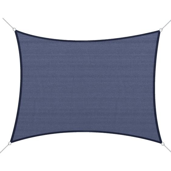 Outsunny - Voile dombrage toile solaire rectangulaire 6L x 4l m hdpe bleu