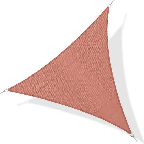 Voile dombrage triangulaire grande taille 4 x 4 x 4 m polyéthylène haute densité résistant aux UV rouille