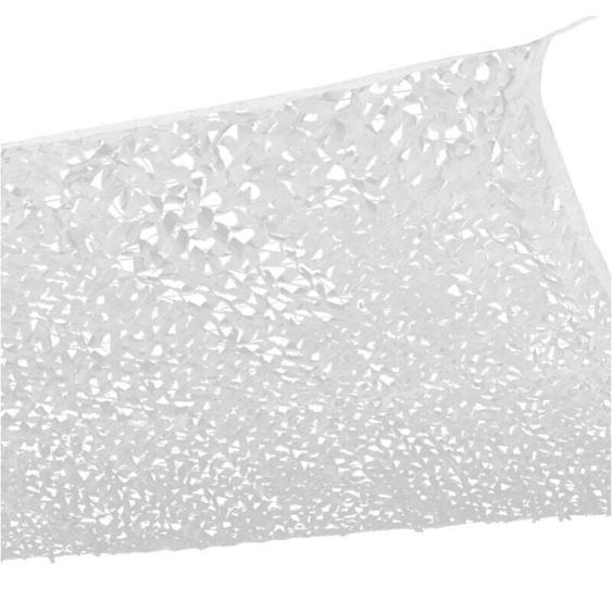 Cyslmuk - Voile dombrage, voile dombrage rectangulaire design camouflage 6x4M blanc, filet de protection solaire filet de camouflage extérieur