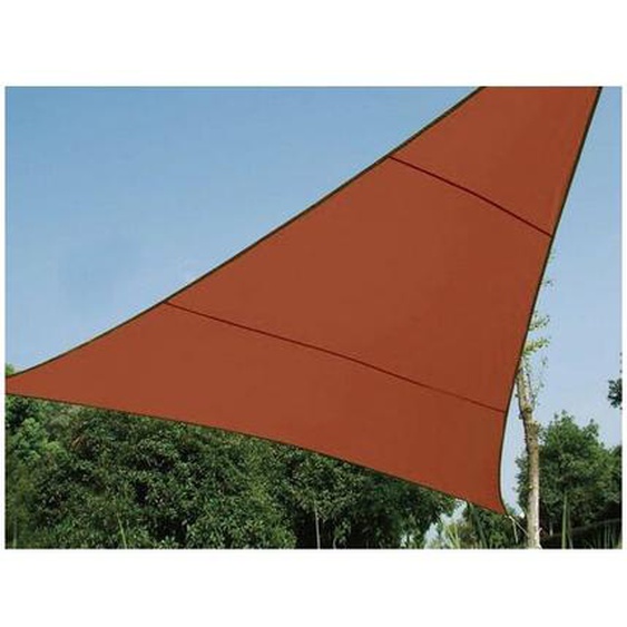 Perel - voile solaire - triangle - 5 x 5 x 5 m - couleur : terracotta GSS3500TR RI17327