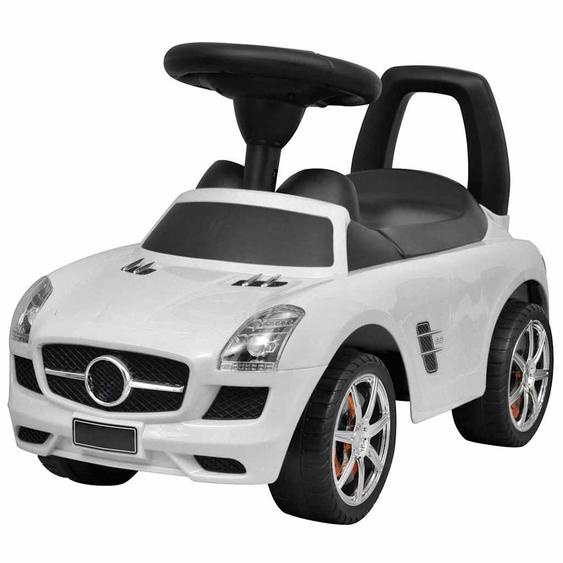 Voiture à pousser par pieds pour enfants blanc