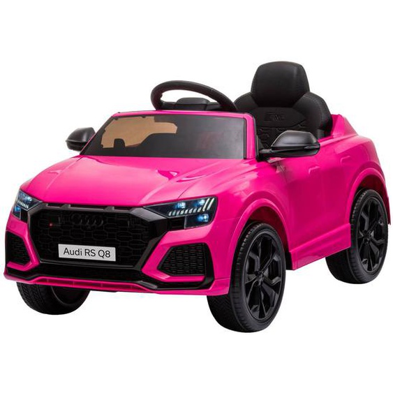Voiture Électrique Enfant Audi Rs Q8 - 2 Moteurs - Télécommande - Effets Sonores, Lumineux Rose