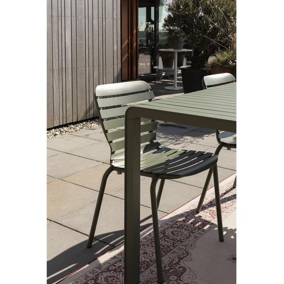 Vondel - Lot de 2 chaises de jardin en métal - Couleur - Vert de gris
