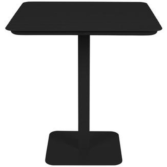 Vondel - Table à manger de jardin bistrot en métal 71x71cm - Couleur - Noir