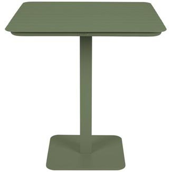 Vondel - Table à manger de jardin bistrot en métal 71x71cm - Couleur - Vert