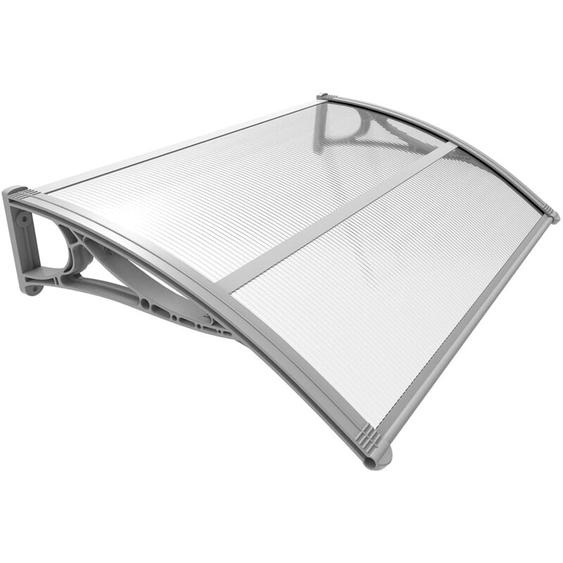 Vounot - Auvent de porte dentrée marquise 120x80 cm transparent en Polycarbonate anti-UV