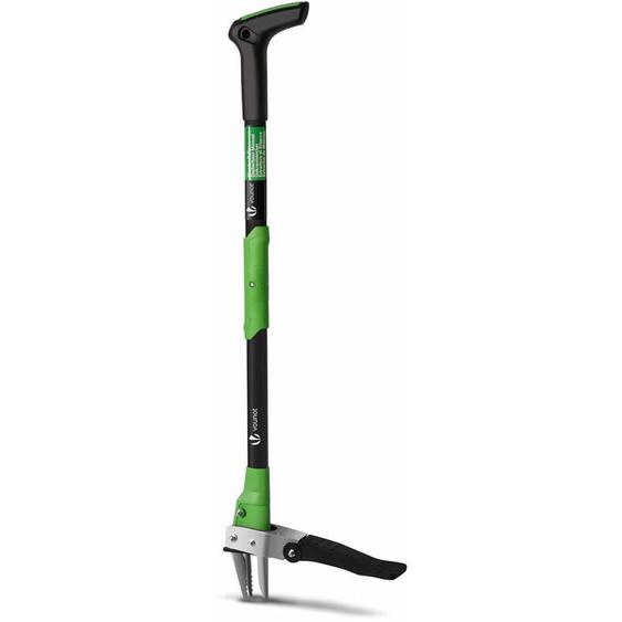 Vounot - Désherbeur manuel Longue manche 1m - Acier inox - Extracteur mauvaises herbes - Arracheur racinaire pour jardin et pelouse