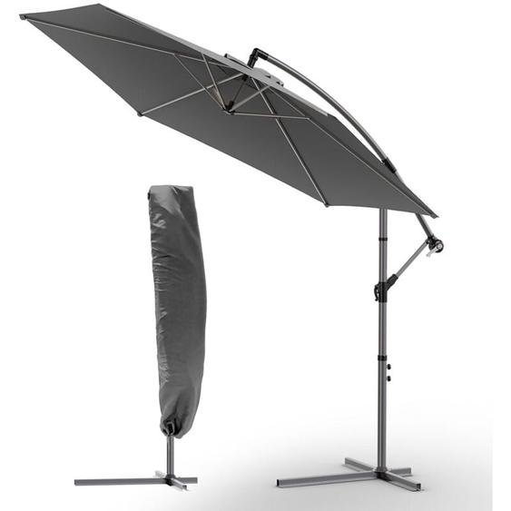 Parasol déporté Vounot 3M - Gris foncé - Avec housse de protection