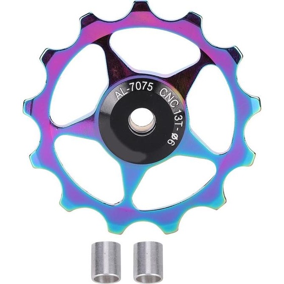 VTT alliage daluminium dérailleur poulie guide de roulement vélo vélo accessoirescolor-13T