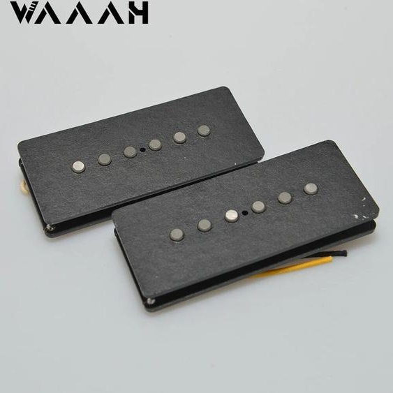 waaah Alnico 5 Single Coil Jazz-master 514-ups A Set, Electric JE514 up, Black Grey Base Pure Vintage
