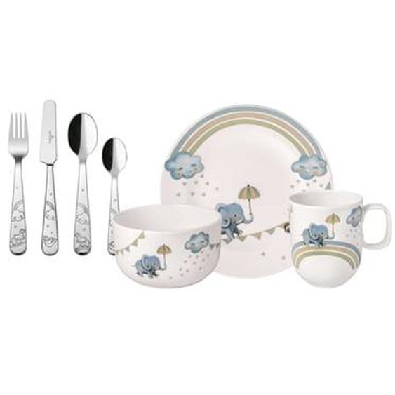 Walk like an Elephant Ensemble de vaisselle pour enfant 7 pcs