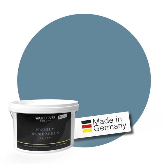 WALLCOVER PREMIUM Peinture murale Bleu Porcelaine Précieux Haut Couvrant Mat 1L pour 8 m²