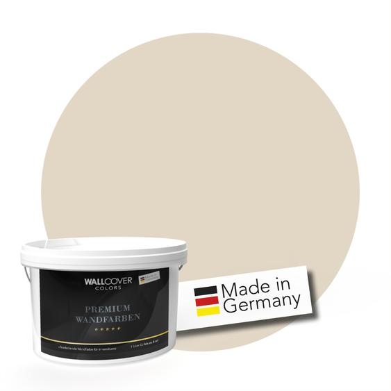 WALLCOVER PREMIUM Peinture murale Jaune argile doux Haut Couvrant Mat 2,5L pour 20 m²