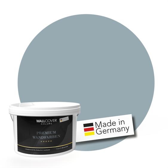 WALLCOVER PREMIUM Peinture murale Renforçant le Bleu Mat à haut pouvoir couvrant 5L pour 40 m²