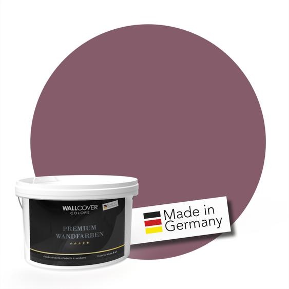 WALLCOVER PREMIUM Peinture murale Rouge Bourgogne Rêveur Haut Couvrant Mat 5L pour 40