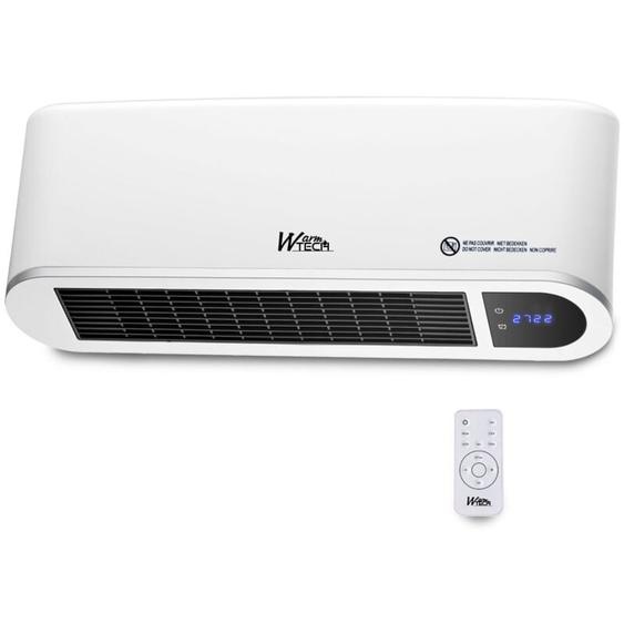 Warm Tech - Radiateur céramique mural 2000W avec télécommande