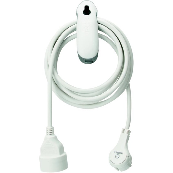 Watt & Co Rallonge éléctrique avec clip - Blanc - 3 m