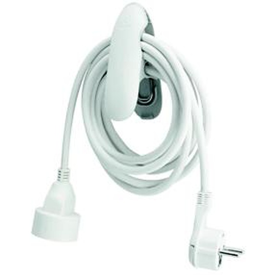 Watt & Co Rallonge éléctrique avec clip - Blanc - 5 m