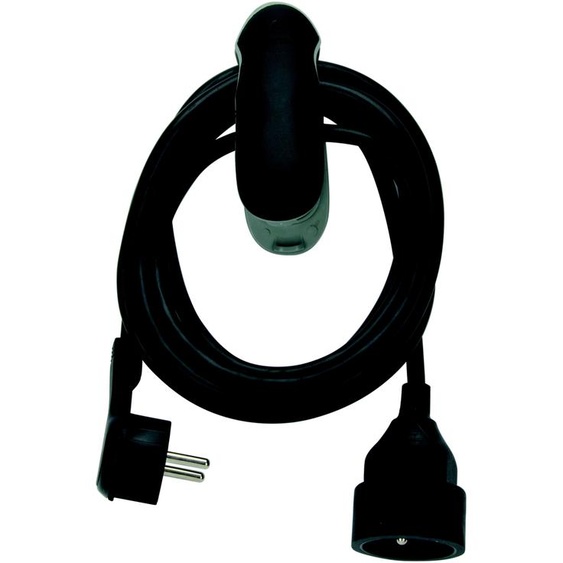 Watt & Co Rallonge éléctrique avec clip - Noir - 3 m
