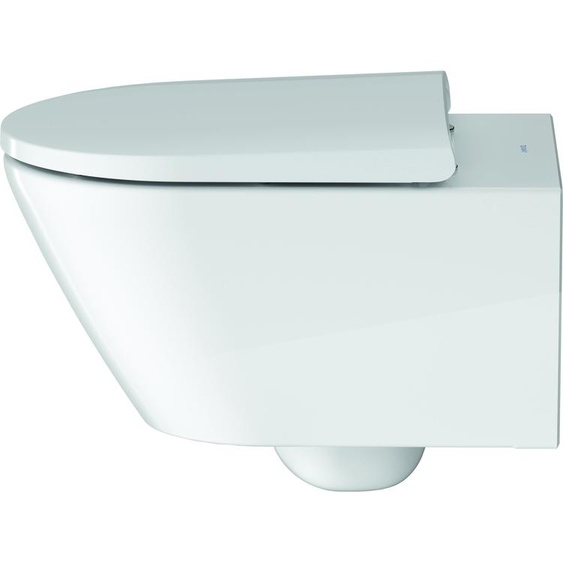 Duravit Pack WC suspendu D-Neo - cuvette Rimeless fixation invisible + abattant frein de chute - Blanc