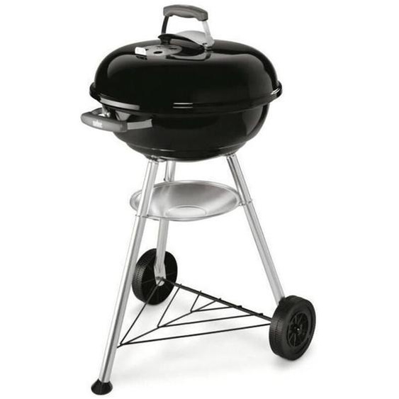 Weber - Barbecue à charbon Compact Kettle 47cm - Acier chromé - Noir