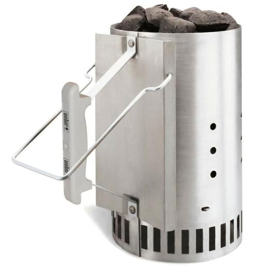 Weber - Cheminée dallumage pour barbecue a charbon Rapidfire - Poids 2,18 kg - Dimensions 32x19x30,5 cm